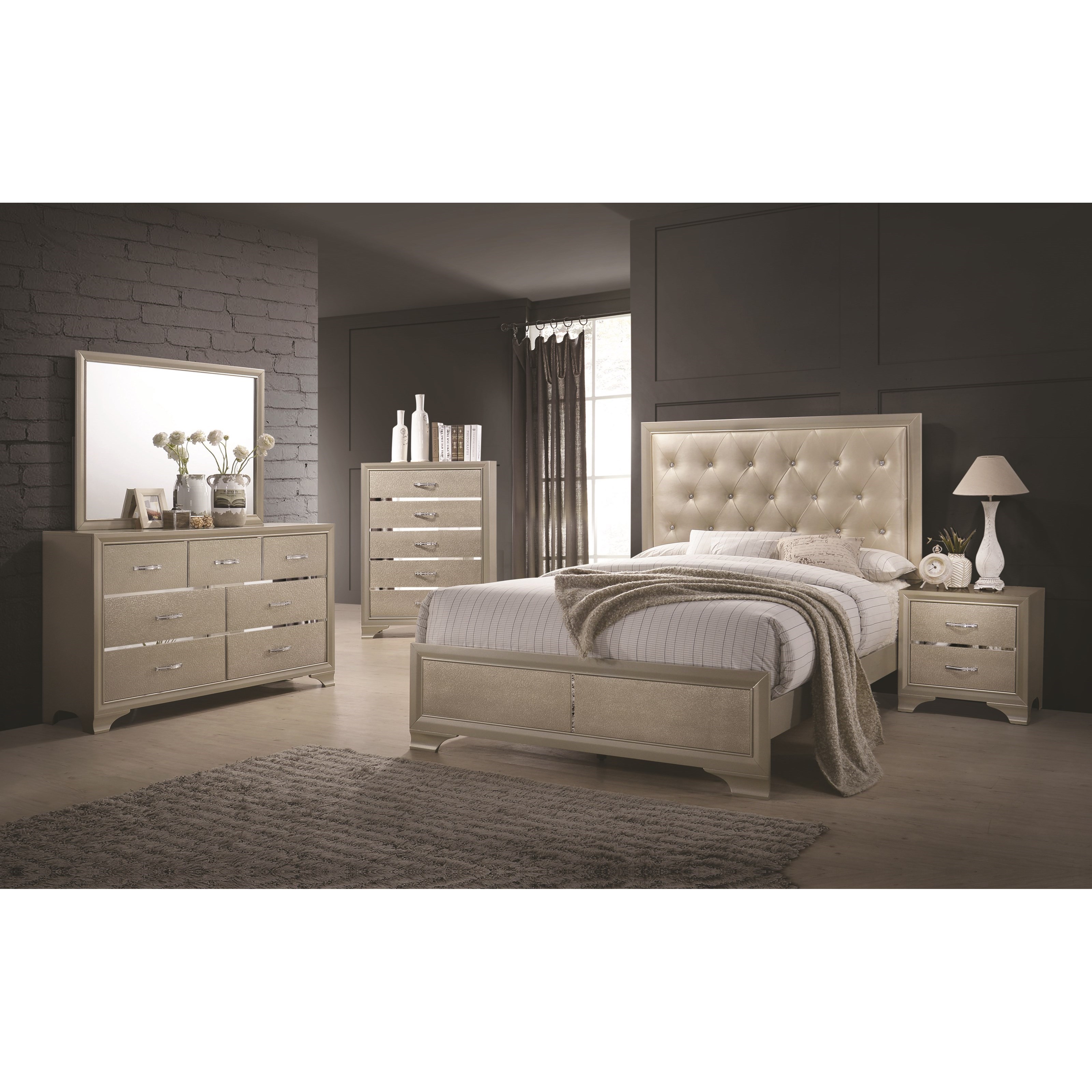 Coaster Beaumont Beaumont Q Bedroom Group 1 Queen Bedroom Group Corner Furniture Bedroom Groups